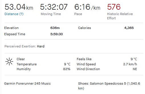 run statistics from strava